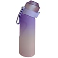 Miniatyrbild 2 av 5: Smaksatt vattenflaska med 7 smakpods Air Water Up flaska Frosted Black 650ml Air Starter Up Set Vattenkopp för camping Sport Purple3 China
