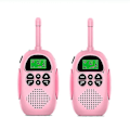 Pikkukuva 1 / 5: Walkie Talkie lapsille, pojille ja tytöille, lelu 3-10+ vuotta, 8 kanavaa, Vox-skannaus, ladattava kaksitieliradio, 3 km kantama, Walky Talky ulkoiluseikkailuihin Pink