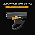 Miniatyrbillede 4 af 5: Cykeldele LED MTB Cykellygte T6 1200mAh USB Cykellygte Justerbar Zoom Cykel Forlygte Cykellampe Lommelygte Lanterne Tilbehør