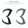 Miniatyrbillede 4 af 4: Sort Evil M Logo Emblem Badge Decal til Mazda Alle Model Biler Bagagerum Decal Sticker Navneskilt