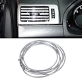 Miniatyrbilde 3 av 5: \"U\" Formet Bilstyling Kromlist Bumper Ventilasjonsgitter Bryter For Felglist