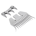 Miniatyrbilde 2 av 5: Saksblader for sauesaks, buede, 13 tenner, ullklipperkam, kutter, trimmer, tilbehørsett