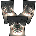 Pikkukuva 5 / 5: 3D Pop Up -syntymäpäiväkortit, lämmin LED-valo syntymäkakku musiikki Onnea syntymäpäiväkortti