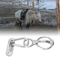 Miniatyrbillede 5 af 5: Hestestrop Ring i Rustfrit Stål Halv Ro Ring Hest Træningsudstyr Sikker Hest Tilbehør Til Træk Tilbage