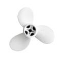 Miniatyrbild 3 av 5: 7 1/4X5-A Båtpropeller Utombordsmotor Propeller 3 Blad Aluminiumlegering Propeller Ersättning för Yamaha Utombordare 2HP