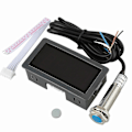 Miniatyrbild 4 av 4: 4 Digital LED Varvräknare RPM Hastighetsmätare + Hall Proximity Switch Sensor NPN
