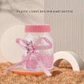 Miniatyrbillede 2 af 5: 24 x Baby mini baby 4x9cm rhinestone pink bjørn gave favor baby barnedåb