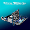 Miniatyrbillede 3 af 5: PCIe til USB 3.2 Gen 2 Adapterkort PCI Udvidelseskort PCI-E Add-on Kort Riser til PC Windows 10/8/