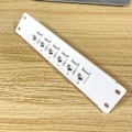 Pikkukuva 2 / 5: Ethernet-laastapaneeli Cat5e 6 porttia RJ45 seinä- ja telineasennukseen Keystone-liitäntämoduuli