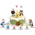 Pikkukuva 5 / 5: 8 kpl Kakkutopperia Animal Crossing -lasten syntymäpäiväkakun koristeluun