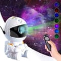 Galaxy Projektor Nebula Effekt - Stjerneprojektor med Fjernkontroll hvit