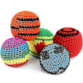 Miniatyrbillede 1 af 5: Boldpose Knit Kick Ball Blød Knit Ball - Tilfældig Farve - 5 stk