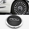Miniatyrbillede 3 af 5: 133mm Hjulkapsel Kompatibel Fiat 500 Hjul Center Hub Caps Sølv