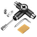 Miniatyrbillede 1 af 4: Skate Tool Alt-i-en-en Multifunktionel Ratsjekørekortværktøj Med Kørekort Griptape Eraser Kit