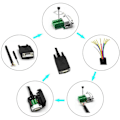 Miniatyrbillede 4 af 5: DB9 Loddefri RS232 D-SUB Seriel til 9-Pin Port Terminal Han Hun Adapter Konnektor Breakout Board