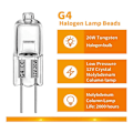 Miniatyrbilde 2 av 5: 40 stk G4 12V 20W Halogenlampe G4 12V Pære Innsatte Perler Krystall Lampe Halogen Pære 20W 12V Halogenpærer
