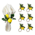 Miniatyrbild 1 av 5: 12 imitation citron servett spänne hotell modell rum servett ring