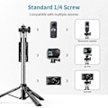 Miniatyrbillede 5 af 5: Selfie Stick Tripod med Bluetooth Fjernbetjening. 3 I 1 Trådløs 360 Graders Rotation Selfie