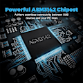 Miniatyrbillede 4 af 5: PCIe til USB 3.2 Gen 2 Adapterkort PCI Udvidelseskort PCI-E Add-on Kort Riser til PC Windows 10/8/