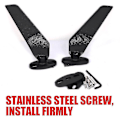 Miniatyrbilde 5 av 5: Motorsykkel Speil Vindvinge Justerbar Roterende Side Speil For Yamaha Yzf R1 R6 R25 R3 R125 R15 Fz6r R6s Tilbehør_gave Av G