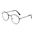 Retro Round Reading Glasses Strength 1.0 Black