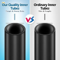 Miniatyrbilde 4 av 5: 2-pak 700x35-43c Sykkel Innertube Med 2 Felgstrimler Ventil Gummi Sykkel Dekk Tube For 700c Landeveissykkel