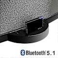 Miniatyrbild 1 av 3: Uppgraderad Version I-wave 30 Pin Bluetooth 5.1 Ljudmottagare A2dp Musik Mini Trådlös Adapter - JA