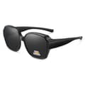 Sunglasses Over Glasses Suncovers Polarized Matte Black