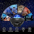 Miniatyrbillede 2 af 5: Stjernehimmel Projektor, Led Galaxy Projektor Planetarium Projektor Lampe, Galaxy Projektor Børnenatlampe med Stemme/Bluetooth Kontrol, Led Stjerne Pr