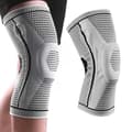 Reinforced Silicone Knee Brace with Spring Compression Orthosis L