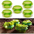 Snigelskyddsring – 5-pack – 24 cm salladsklocka – Långvarigt skydd mot skadedjur – Optimerar växttillväxt