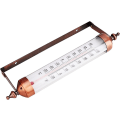 Miniatyrbild 1 av 5: Väggmonterad termometer, 10\" dekorativ inomhus- och utomhustermometer - Stora utomhustermometrar för uteplats trädgård växthus, inga batterier behövs (bro