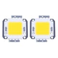 2x 3800lm 50W LED-chiplampa Varmvit Hög Effekt DIY