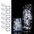 6-Pack 1m Mini LED String Lights Battery Operated Cool White