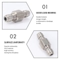 Miniatyrbillede 5 af 5: 2 stk Luft Pcp Dobbelt Ende Han Quick Disconnect Adapter Rustfrit Stål Dobbelt Han Fyld Nippel