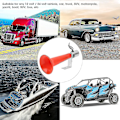 Miniatyrbillede 4 af 5: Universal Tyrkisk Fløjtehorn, 12v 24v Luft Horn til Lastbiler 180db Rød Horn Formål 12v/24v Caravan Tryk Biler Suvs Motorcykler Tyrkisk Fløjtehorn