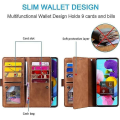 Miniatyrbillede 3 af 4: Samsung Galaxy A40 Læderetui PU Læder Kortlommer Funktion Fri Stativ 2 Dele Ver X Skærmbeskyttelse