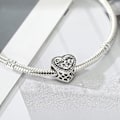 Miniatyrbillede 2 af 4: Bedårende Mormor-Charm med Klar CZ 925 Sterling Sølv Kærlighedshjerte Mormorperle til Euro