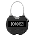 Pikkukuva 1 / 5: Älykäs Ajan Lukko Lcd-näyttö Ajan Lukko Monitoiminen Matkustuksen Elektroninen Ajastimen, Vedenkestävä Usb Lataus