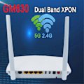 Miniatyrbillede 4 af 5: XPON Gpon EPON Onu til GM630 Dual Band 4GE WLAN+2.4g&5g WIFI EPON Optisk Netværksterminal EU Stik