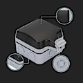 Pikkukuva 5 / 5: Ulkokäyttöön tarkoitettu kaksoispistorasia USB:llä, vedenpitävä, kestävä, pistorasia seinäkotelolla (yksittäinen) - KC