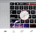 Miniatyrbilde 2 av 2: Notebook Engelsk Tastatur Klistremerke Knapp Klistremerke For Macair Datamaskin Klistremerke2