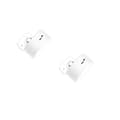 2-pack LED wall lamp with different light colors and remote control White