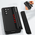 Miniatyrbilde 1 av 6: Z Fold 5 Etui, Slank PC Innebygd Etui for Samsung Galaxy Z Fold 5 med S Pen, Avtakbar S Pen-holder & Stativ