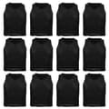Breathable Black Kids' Soccer Training Vest - 12 Pcs, Small Mesh, Free Size