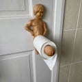 Miniatyrbild 1 av 5: Toalettpappershållare, Toalettpappershållare Trä Spoof Toalettpappershållare
