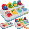 Pop-up biler 4-i-1 interaktiv aktivitetsleke 18 mån+ plast