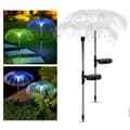 2-pack Avatar Solar Lamp RGB Jellyfish Garden Lighting with Ground Spike