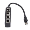 Excellent connectivity! RJ45 splitter adapter - 4 ports for smooth transmission