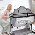 Miniatyrbillede 4 af 5: Myggenet til Bassinet - Beskyttelse mod Myg, Katter og Insekter (Sort) Dpn